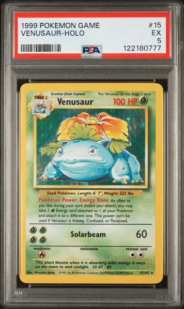 1999 POKEMON GAME #15 VENUSAUR-HOLO
