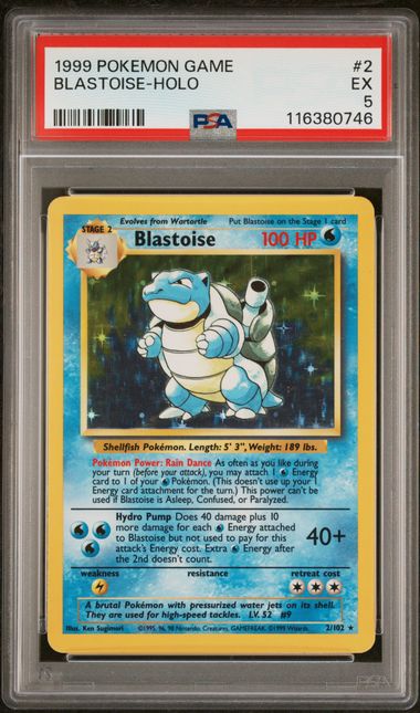 1999 POKEMON GAME #2 BLASTOISE-HOLO